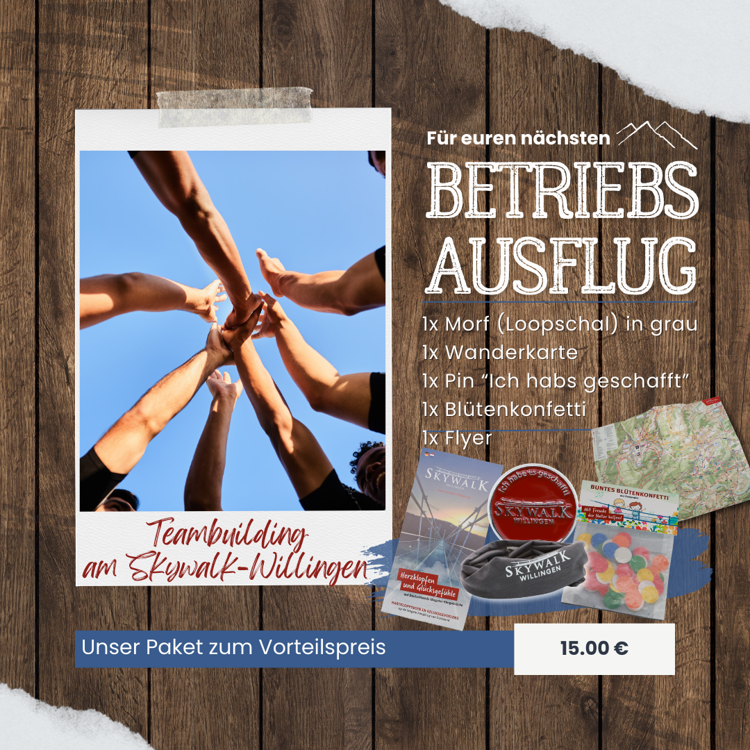 Paket "Skywalk Team-Challenge" für Firmen- und Teamevents